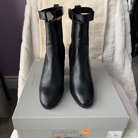 Reed Krakoff Gold Trimmed leather ankle  boots - Picture 1 of 8